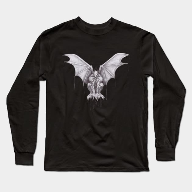 Gargoyle Long Sleeve T-Shirt by zeljkica